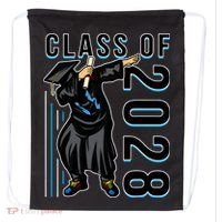 Dabbing Graduation Class Of 2028 Drawstring Bag thumb 0