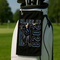 Dabbing Graduation Class Of 2028 Golf Towel thumb 2