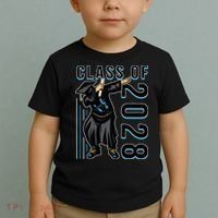 Dabbing Graduation Class Of 2028 Toddler T-Shirt thumb 2