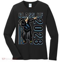 Dabbing Graduation Class Of 2028 Women's Long Sleeve Shirt thumb 0
