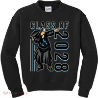 Dabbing Graduation Class Of 2028 Kids Sweatshirt thumb 0