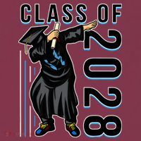 Dabbing Graduation Class Of 2028 16oz Travel Tumbler thumb 2