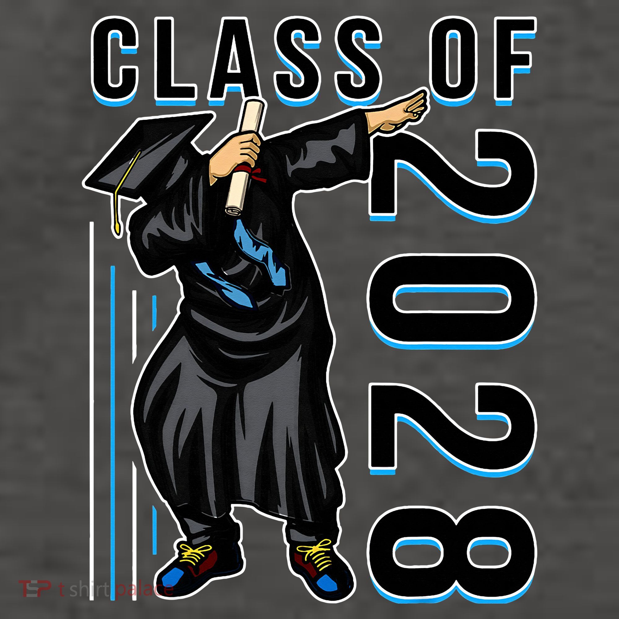 Dabbing Graduation Class Of 2028 Vector Backpack