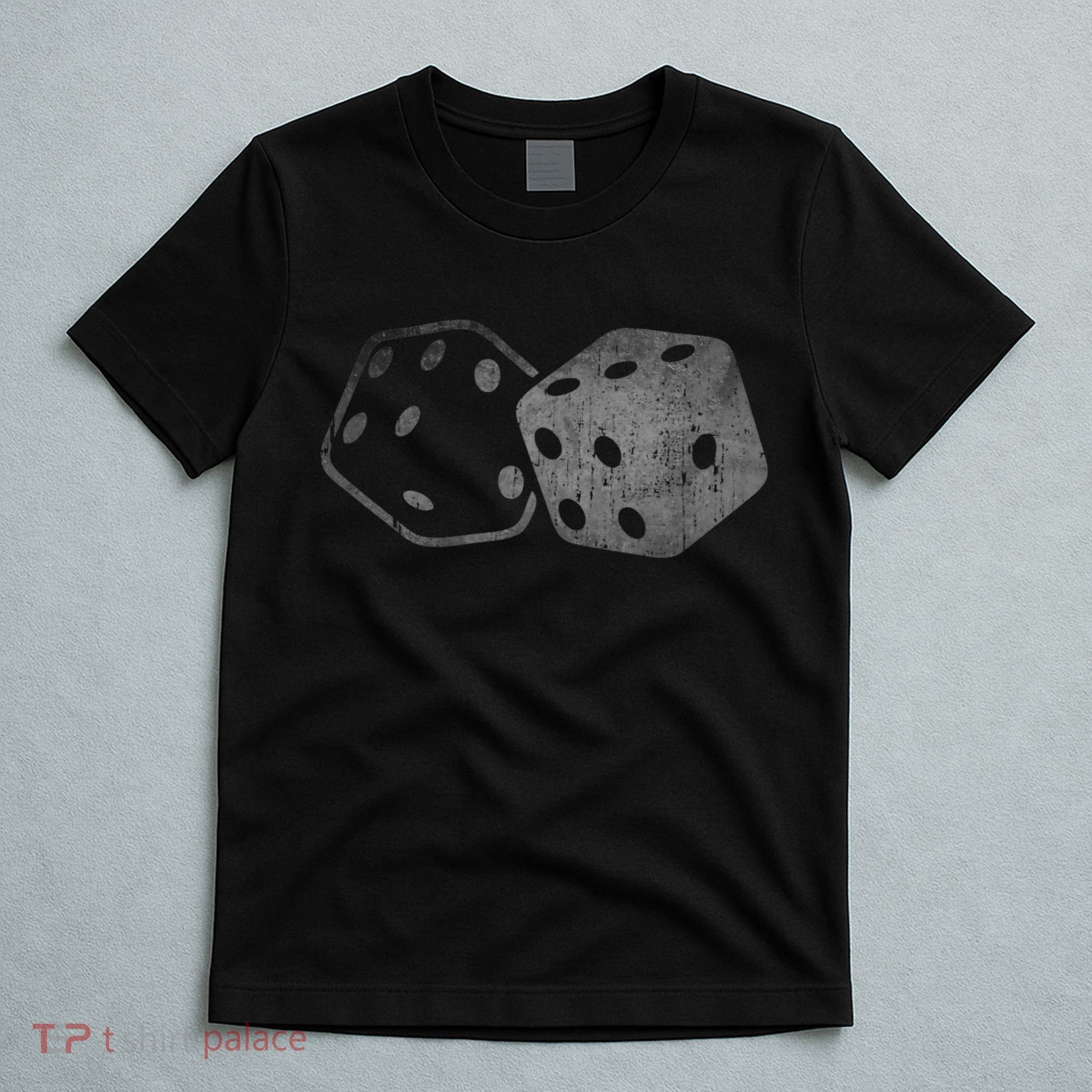 DICE Gambler Card Poker Craps Player Retro Vintage Men Women T-Shirt