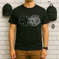 DICE Gambler Card Poker Craps Player Retro Vintage Men Women T-Shirt thumb 6