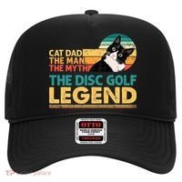 Disc Golf Cat The Disc Golf Legend Outfit Retro Sunset Hat thumb 0