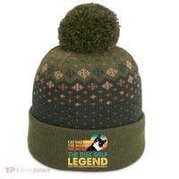 Disc Golf Cat The Disc Golf Legend Outfit Retro Sunset The Baniff Cuffed Pom Beanie thumb 0