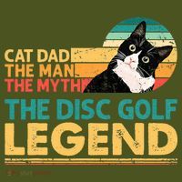 Disc Golf Cat The Disc Golf Legend Outfit Retro Sunset The Baniff Cuffed Pom Beanie thumb 2