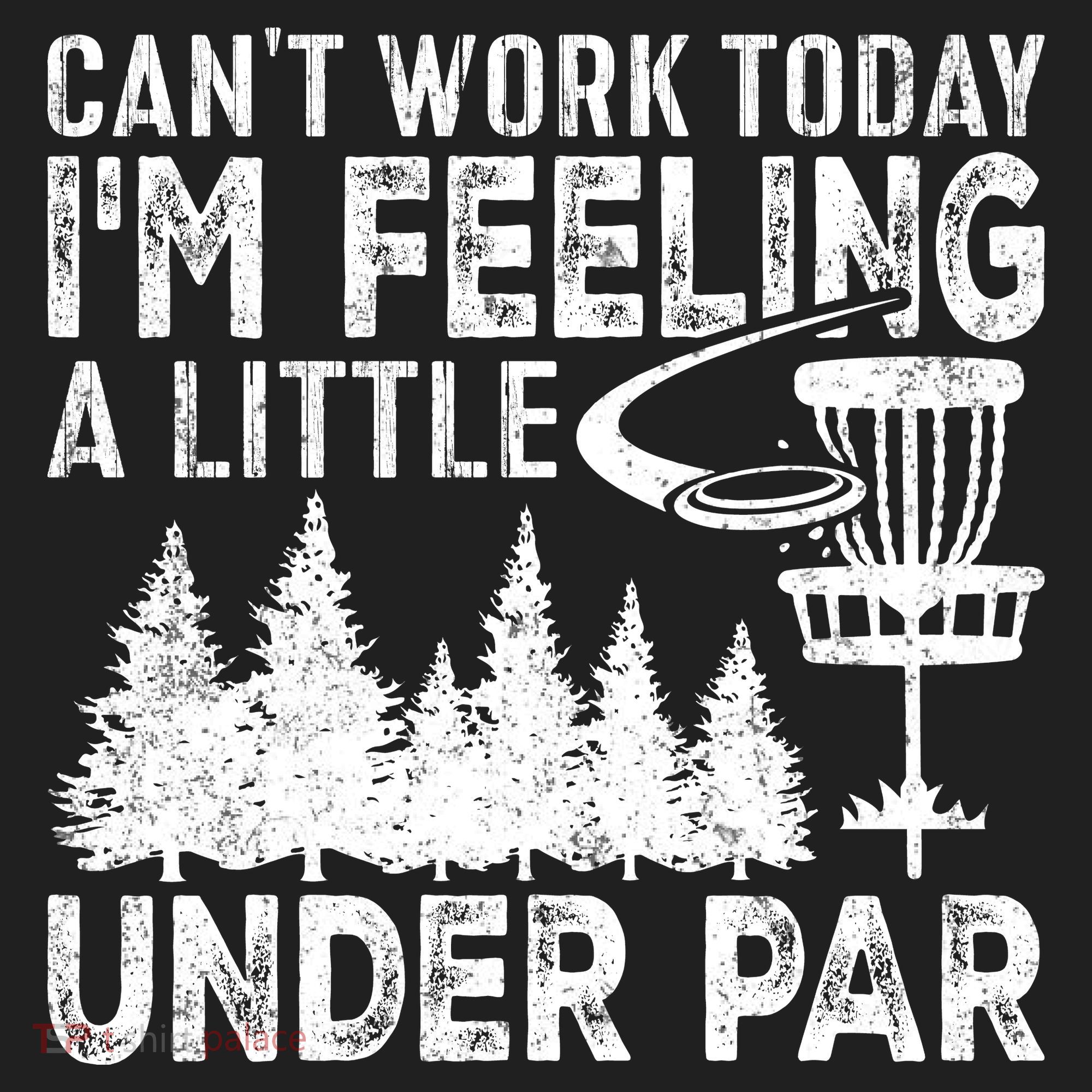 Disc Golf Can't Work Today A Little Under Par For Frisbee Golf Women's Sweatshirt