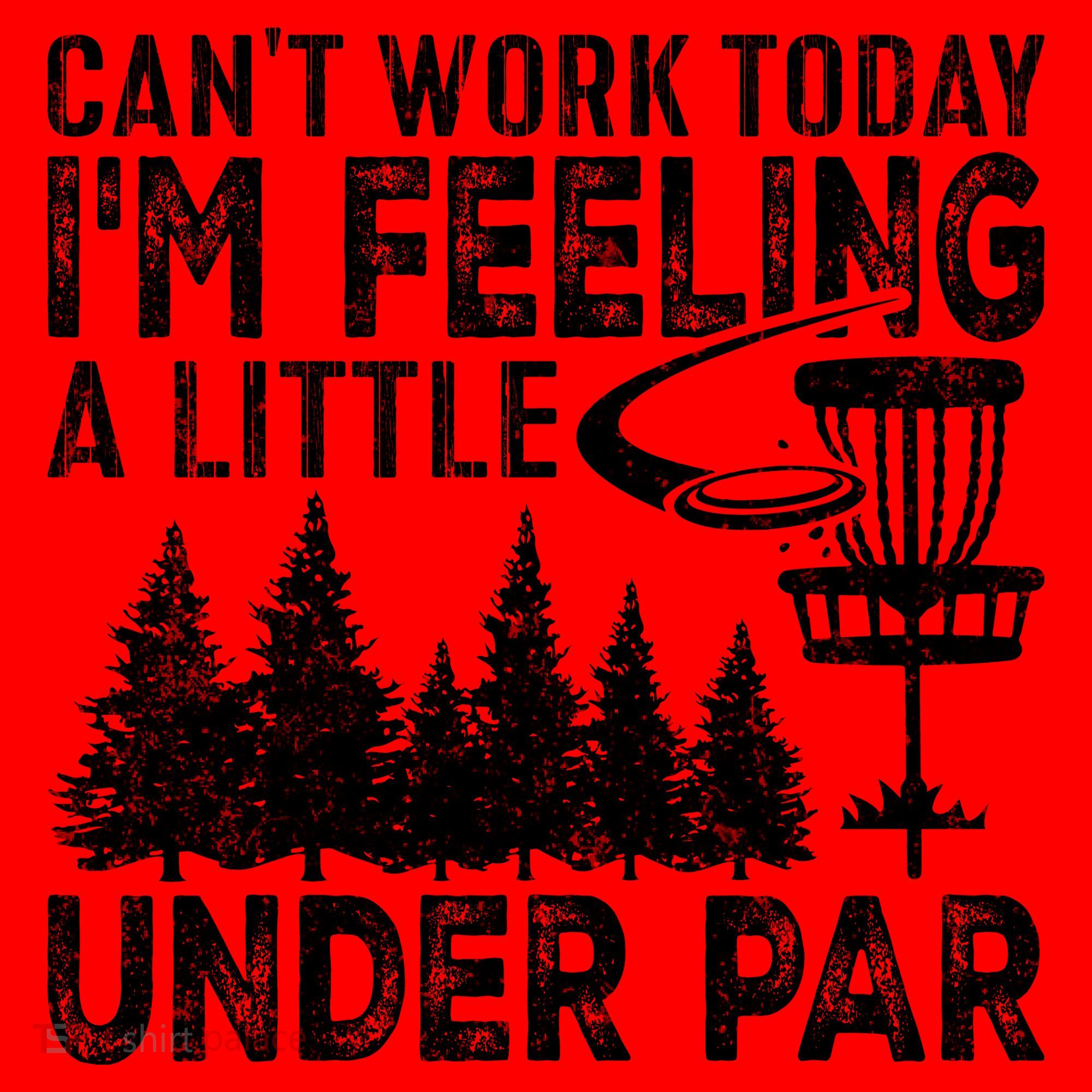 Disc Golf Can't Work Today A Little Under Par For Frisbee Golf Santa Hat