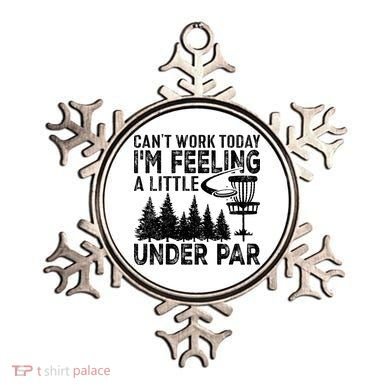 Disc Golf Can't Work Today A Little Under Par For Frisbee Golf Ornament