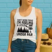 Disc Golf Can't Work Today A Little Under Par For Frisbee Golf Women's Tank Top thumb 2