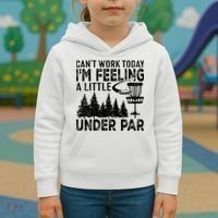 Disc Golf Can't Work Today A Little Under Par For Frisbee Golf Kids Hoodie thumb 3