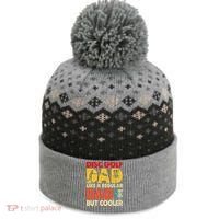 Disc Golf Dad Grandpa Joke For Disc Golf Player Lovers The Baniff Cuffed Pom Beanie thumb 0