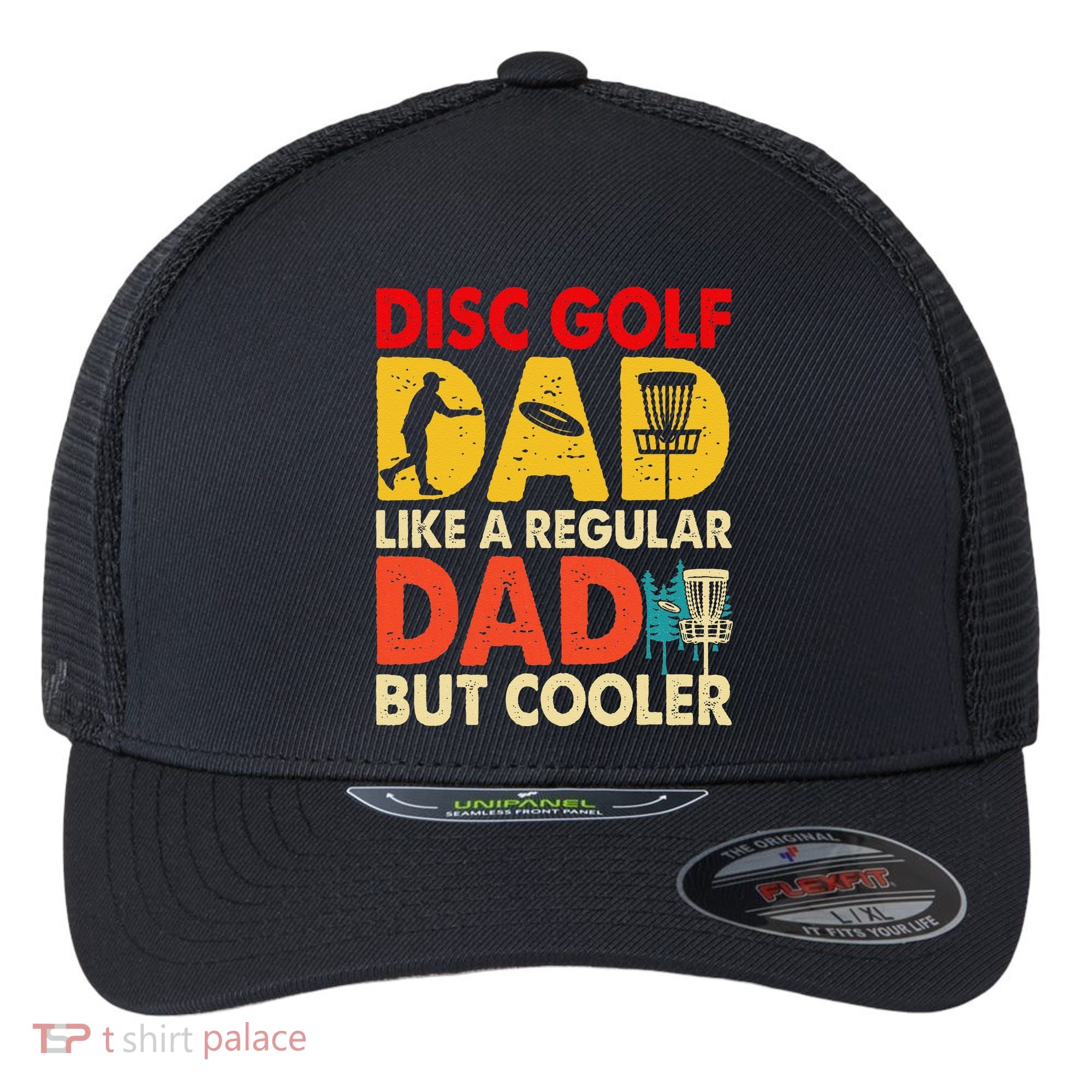 Disc Golf Dad Grandpa Joke For Disc Golf Player Lovers Flexfit Unipanel Trucker Cap