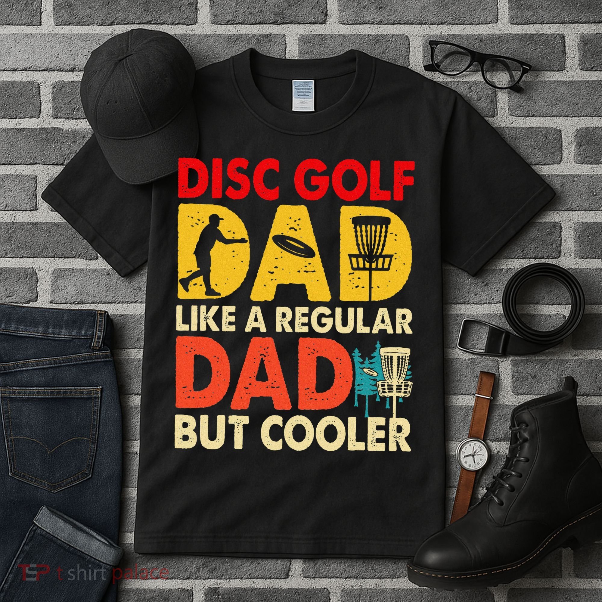 Disc Golf Dad Grandpa Joke For Disc Golf Player Lovers Tall T-Shirt