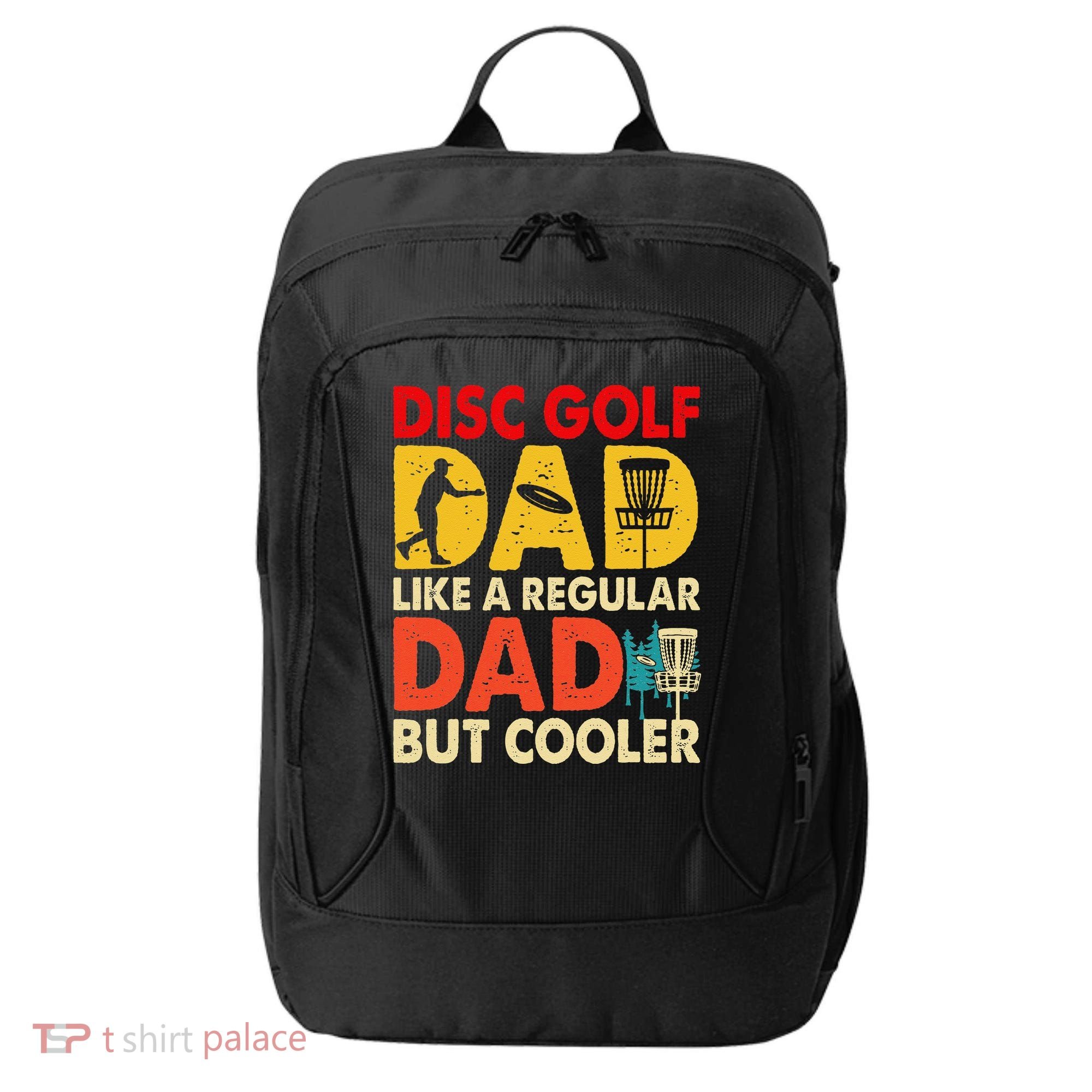 Disc Golf Dad Grandpa Joke For Disc Golf Player Lovers City Backpack