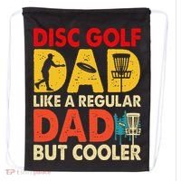 Disc Golf Dad Grandpa Joke For Disc Golf Player Lovers Drawstring Bag thumb 0