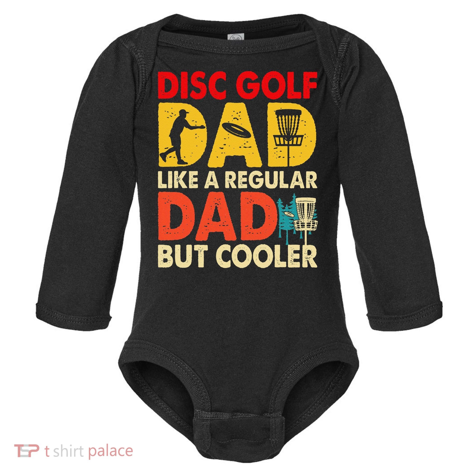 Disc Golf Dad Grandpa Joke For Disc Golf Player Lovers Baby Long Sleeve Bodysuit