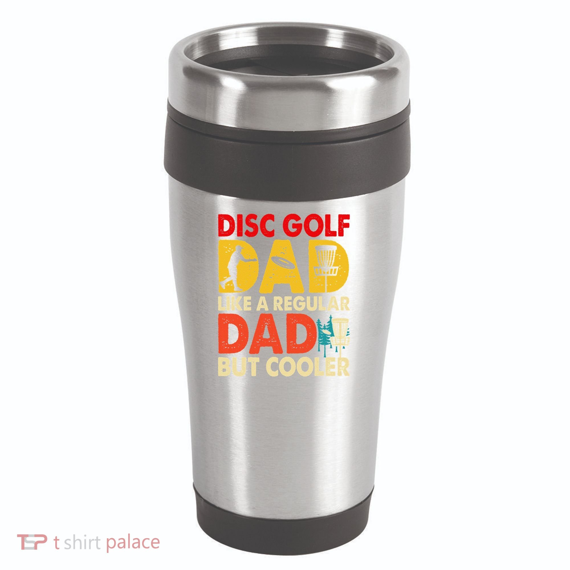 Disc Golf Dad Grandpa Joke For Disc Golf Player Lovers 16oz Travel Tumbler