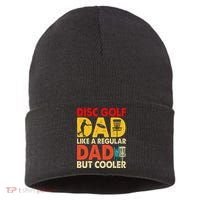Disc Golf Dad Grandpa Joke For Disc Golf Player Lovers Sustainable Knit Beanie thumb 0