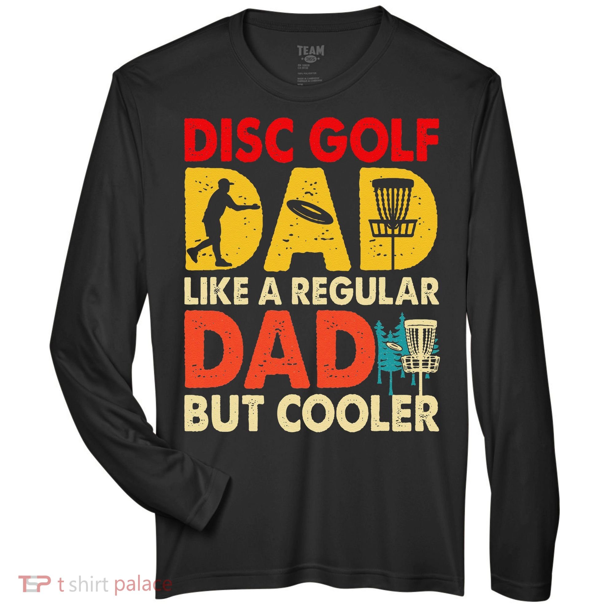 Disc Golf Dad Grandpa Joke For Disc Golf Player Lovers Zone Performance Long-Sleeve T-Shirt