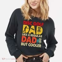 Disc Golf Dad Grandpa Joke For Disc Golf Player Lovers Cropped Pullover Crew thumb 2