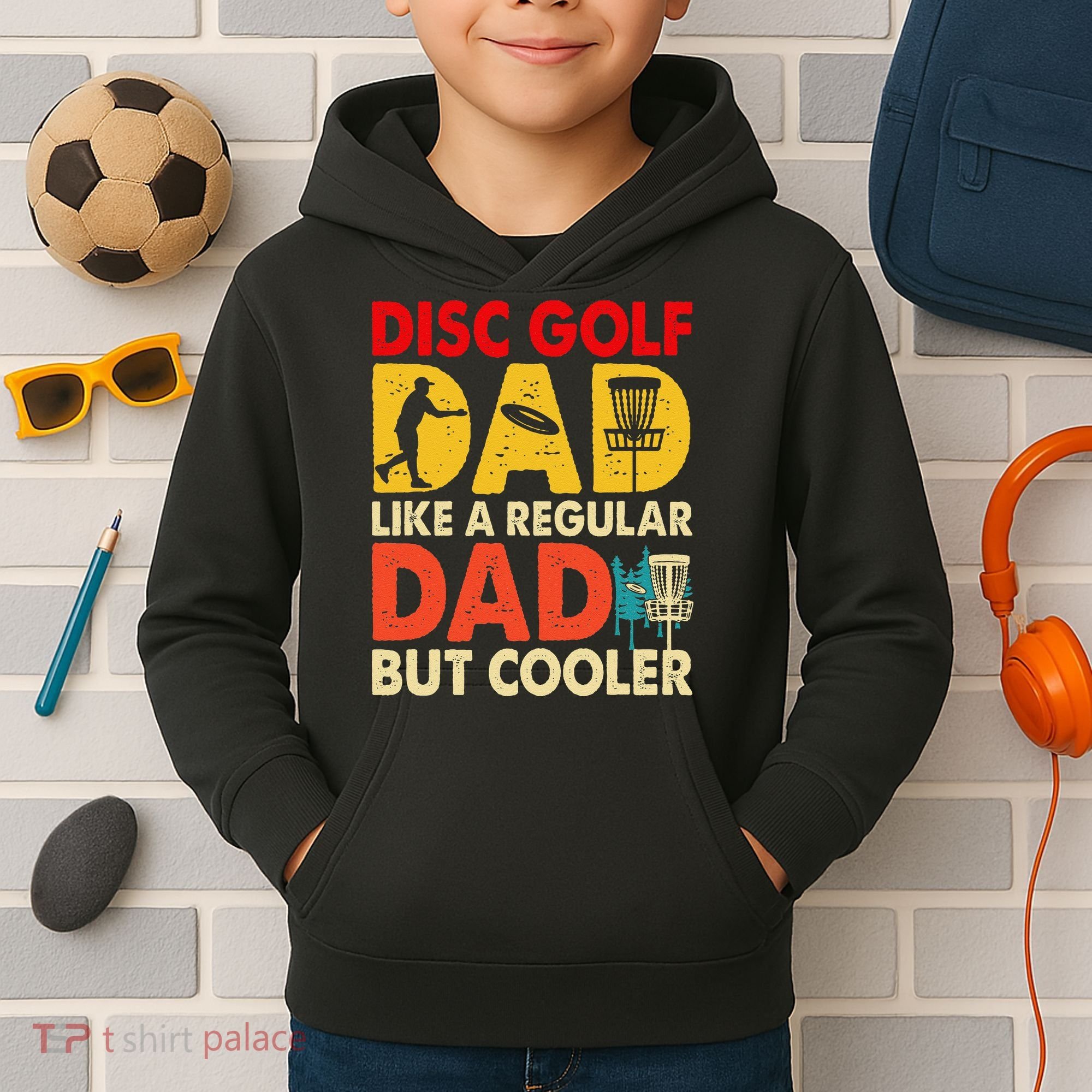 Disc Golf Dad Grandpa Joke For Disc Golf Player Lovers Kids Hoodie
