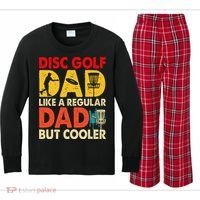 Disc Golf Dad Grandpa Joke For Disc Golf Player Lovers Kids Long Sleeve Plaid Pajama Set thumb 0