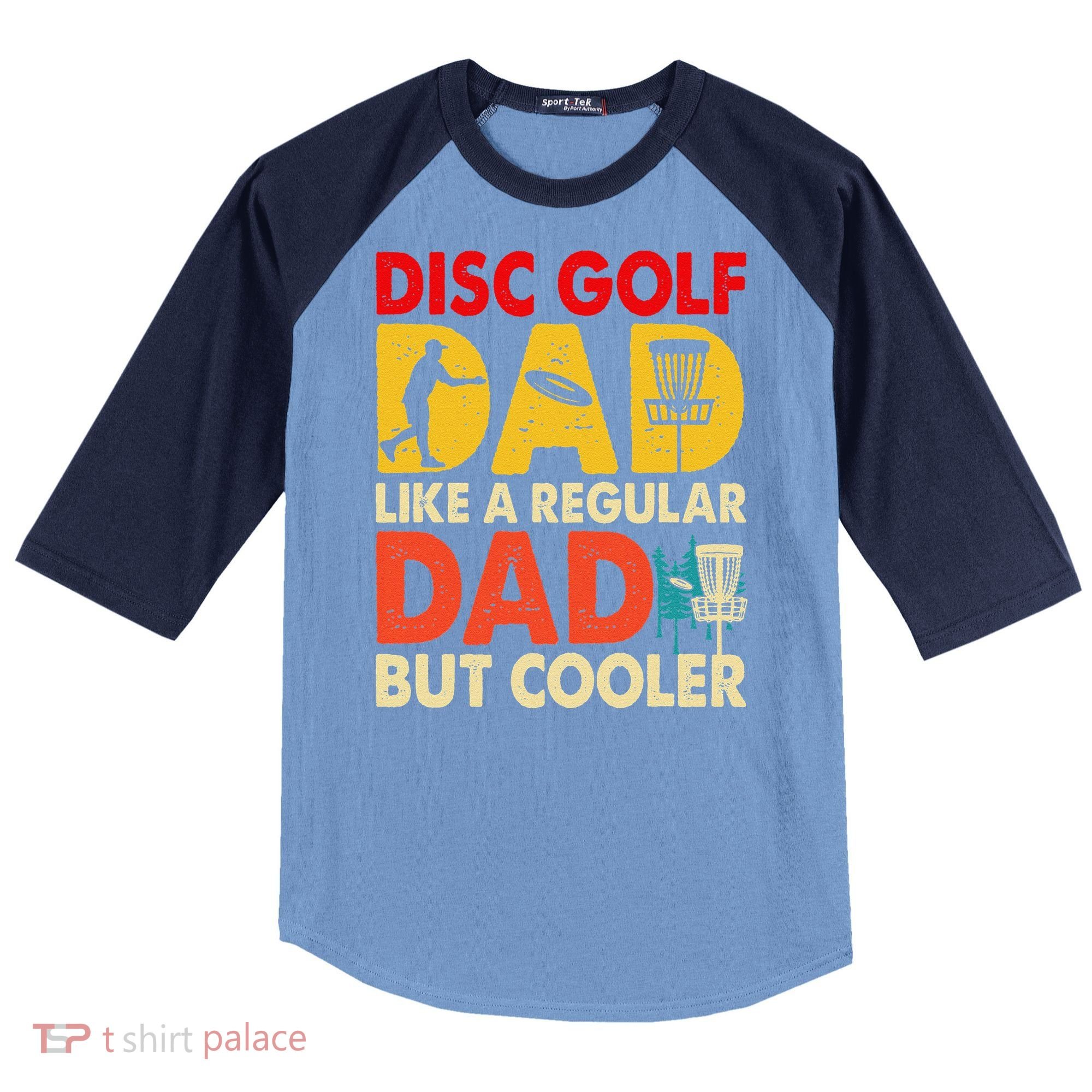 Disc Golf Dad Grandpa Joke For Disc Golf Player Lovers Raglan Baseball Sleeve Shirt