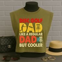 Disc Golf Dad Grandpa Joke For Disc Golf Player Lovers Garment-Dyed Women's Muscle Tee thumb 3