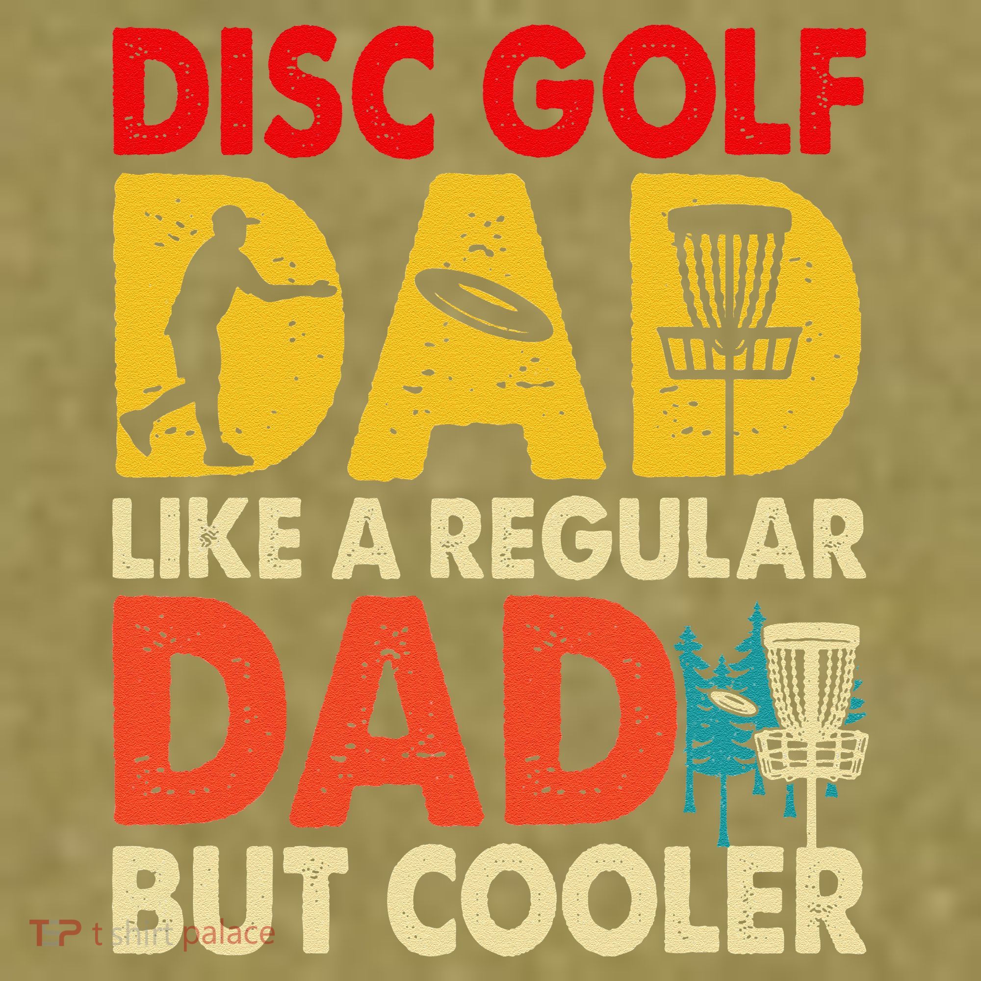 Disc Golf Dad Grandpa Joke For Disc Golf Player Lovers Garment-Dyed Women's Muscle Tee
