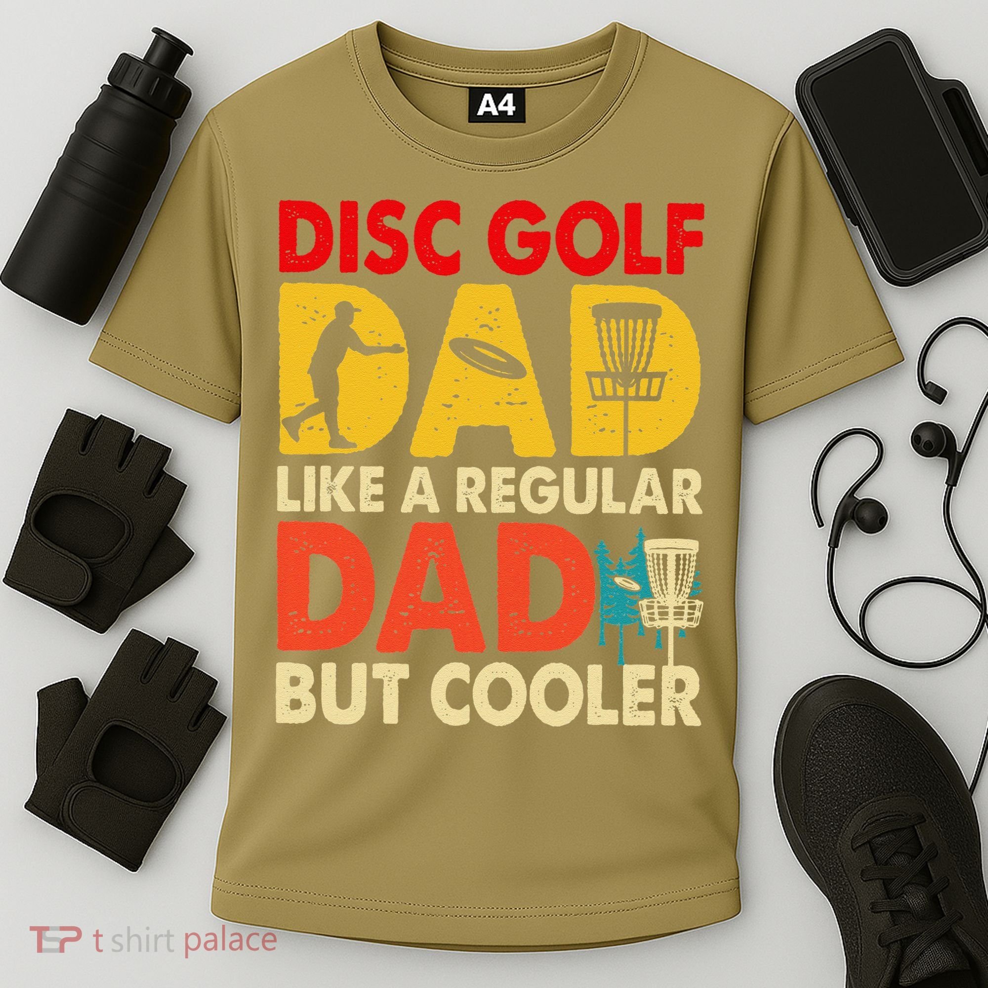 Disc Golf Dad Grandpa Joke For Disc Golf Player Lovers Cooling Performance Crew T-Shirt