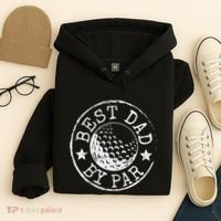Disc Golf Dad Best Dad By Par Father's Day Disk Frisbee Hoodie thumb 4