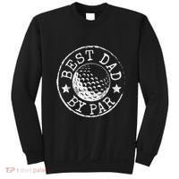 Disc Golf Dad Best Dad By Par Father's Day Disk Frisbee Sweatshirt thumb 0