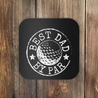 Disc Golf Dad Best Dad By Par Father's Day Disk Frisbee Coaster thumb 0