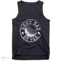 Disc Golf Dad Best Dad By Par Father's Day Disk Frisbee Tank Top thumb 0