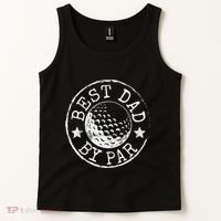 Disc Golf Dad Best Dad By Par Father's Day Disk Frisbee Tank Top thumb 2