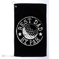 Disc Golf Dad Best Dad By Par Father's Day Disk Frisbee Golf Towel thumb 0