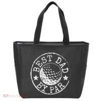 Disc Golf Dad Best Dad By Par Father's Day Disk Frisbee Tote Bag thumb 0