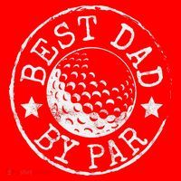 Disc Golf Dad Best Dad By Par Father's Day Disk Frisbee Santa Hat thumb 1