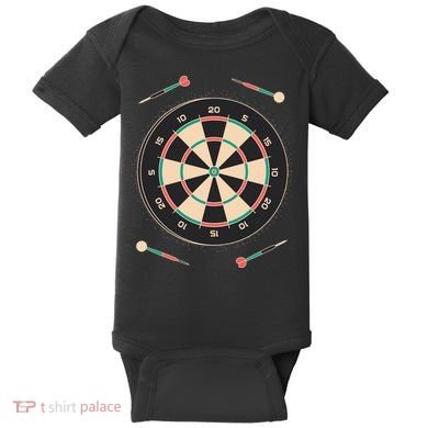 Dartboard Game Baby Bodysuit