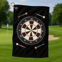 Dartboard Game Golf Towel thumb 1