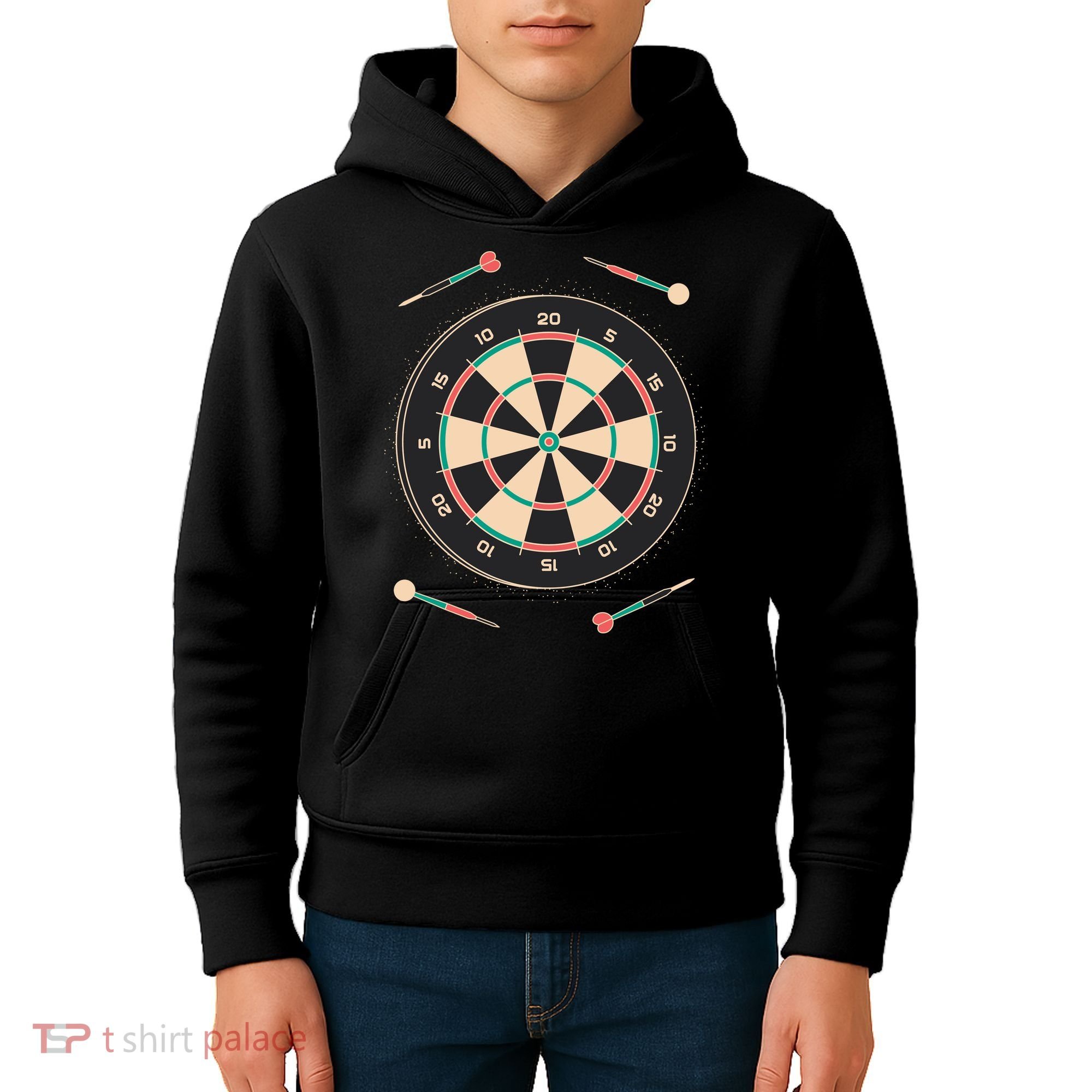Dartboard Game Kids Hoodie