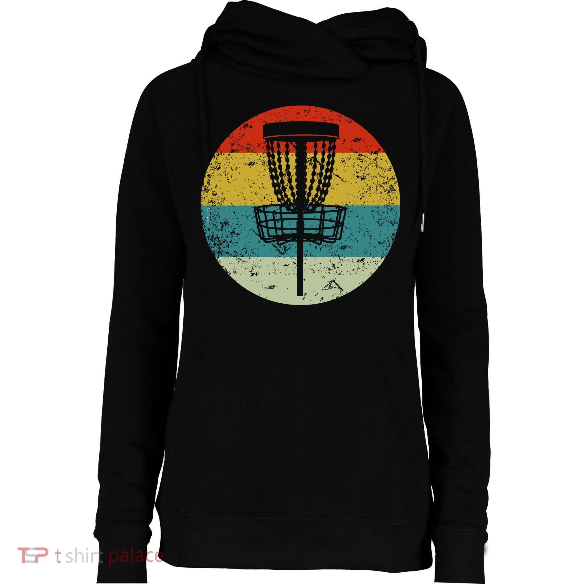Disc Golf Womens Funnel Neck Pullover Hood