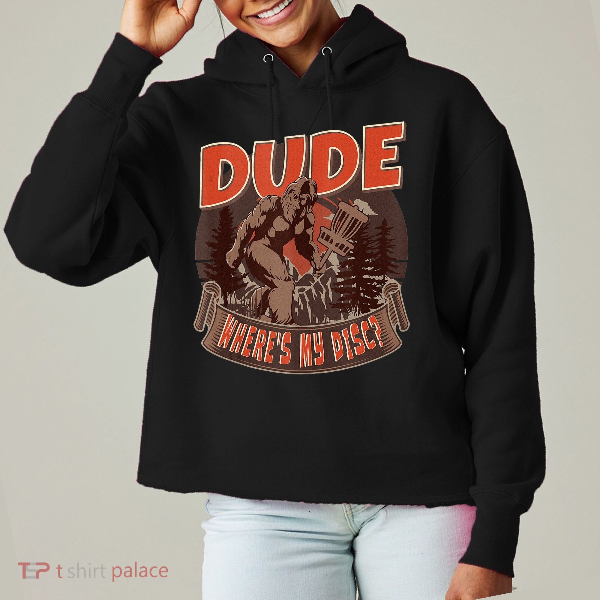 Disc Golf Dude Wheres My Disc II Ladies Heavyweight Boxy Pullover Hoodie