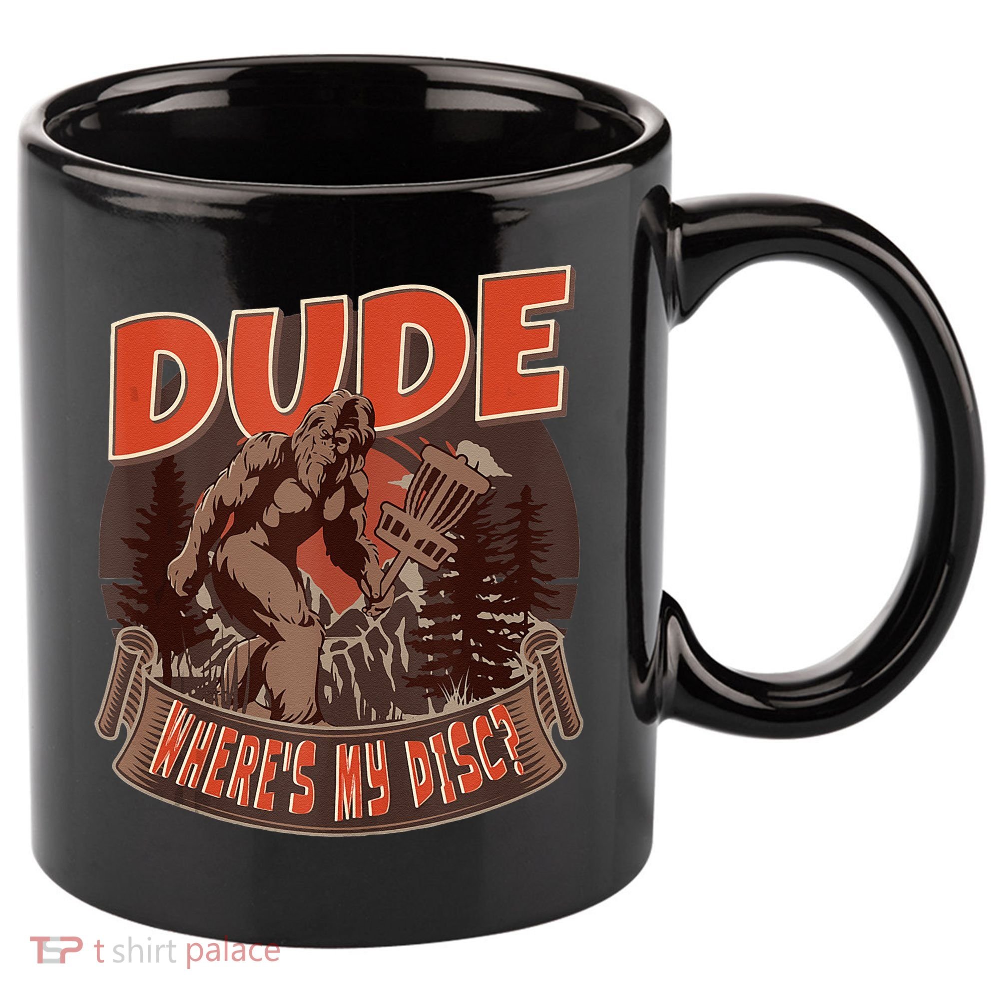 Disc Golf Dude Wheres My Disc II 11oz C Handle Ceramic Mug