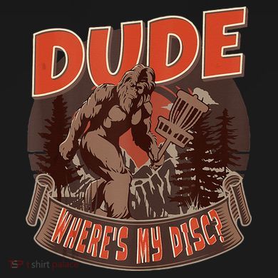 Disc Golf Dude Wheres My Disc II Youth Performance Sprint T-Shirt