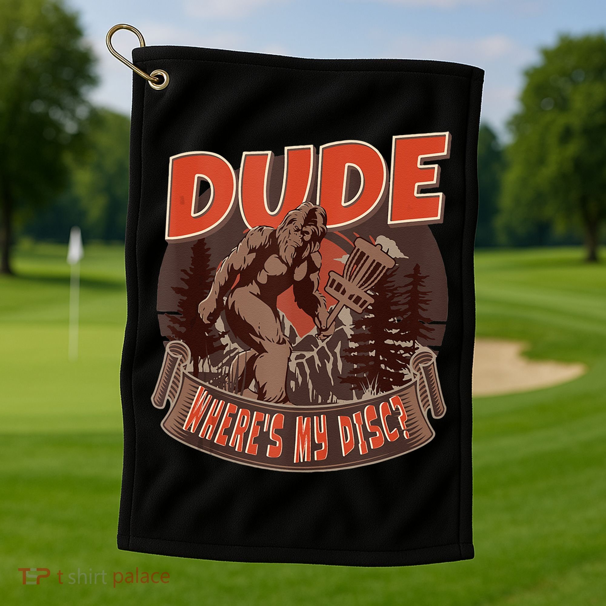 Disc Golf Dude Wheres My Disc II Golf Towel