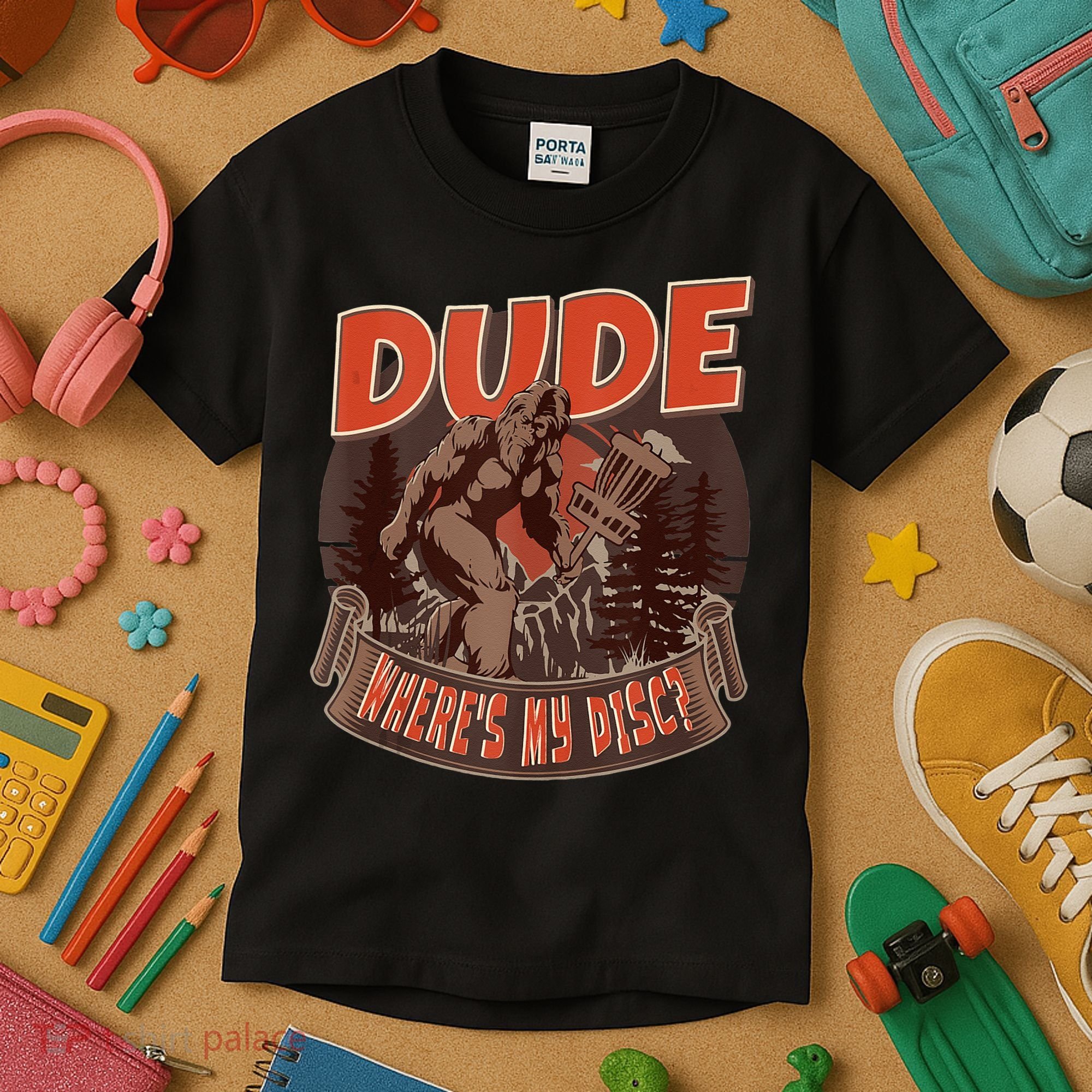 Disc Golf Dude Wheres My Disc II Kids T-Shirt